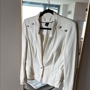 Elegant White Women's Jacket